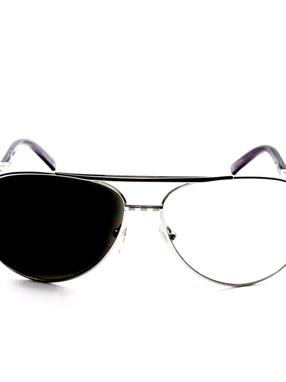 Louis Vuitton Silver Aviators Metal Eyeglasses with Smoke Temples - Picture 10 of 10